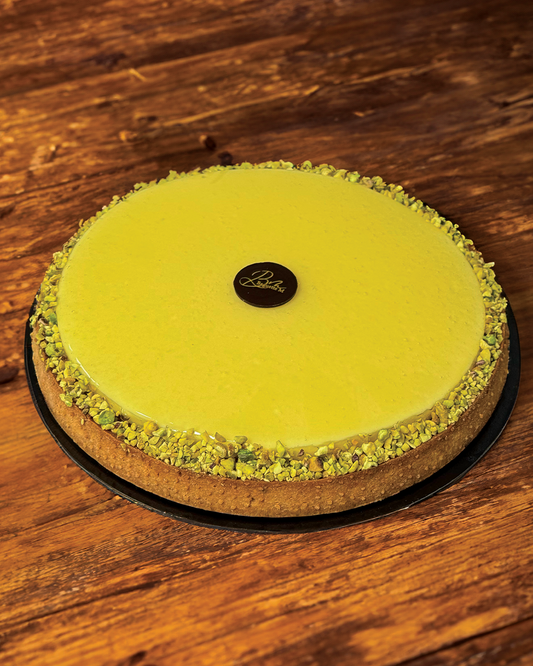 TARTE AU CITRON ET PISTACHES HACHÉES